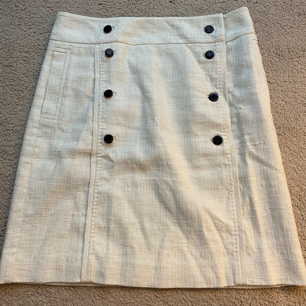 Tory burch high waisted button skirt